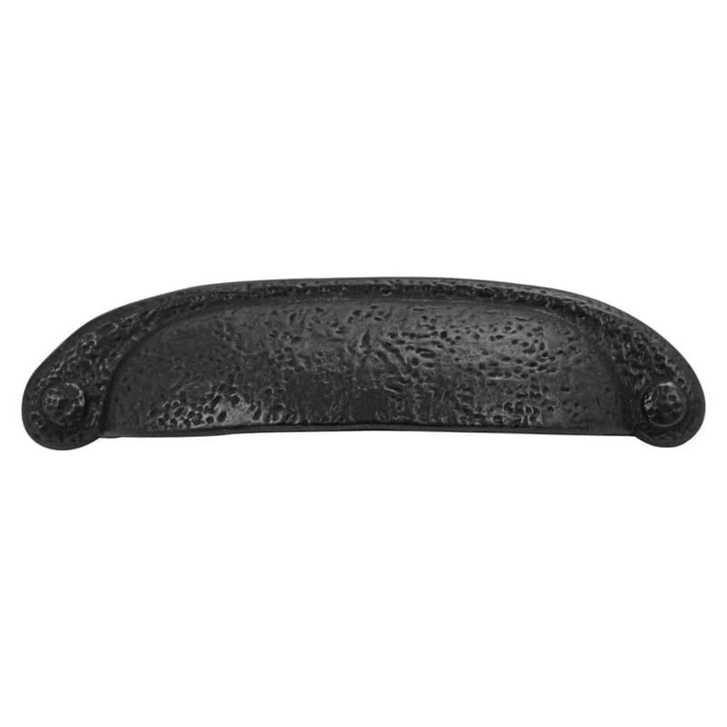 Cup Pull, 76 mm or 96 mm Center to Center - Black Iron, Refined Rustic by Hickory Hardware | P3004-BI