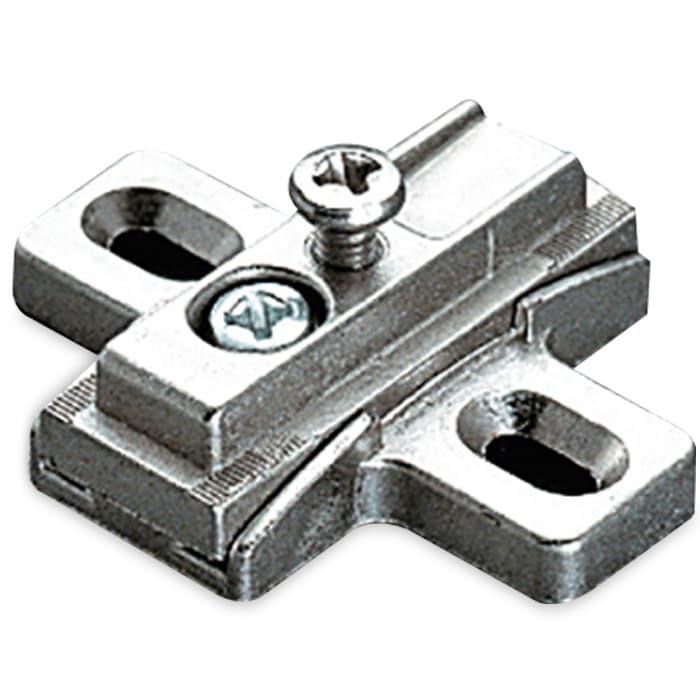 Series 200 Wedge Mounting Plate, Nickel-Plated, Screw-On, 2mm
