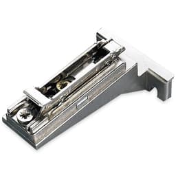 Domi 2-Cam Adjustable Face Frame Mounting Plate, Nickel-Plated, Screw-On, 5mm