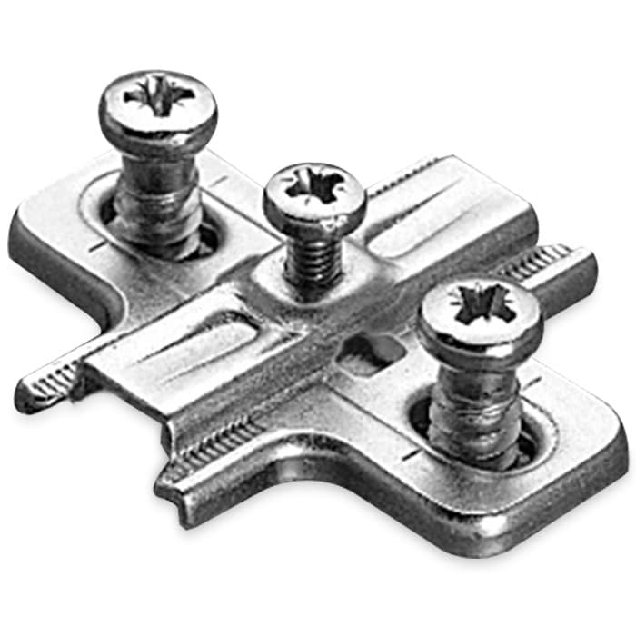 Series 200 Slide-On Mounting Plates with Traditional Assembly Screw-On, +/- 2 mm, 0mm Height