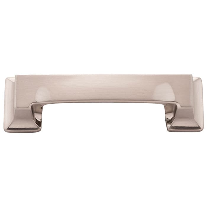 Hickory Hardware Studio Cup Pull 3" (76 mm) Center to Center, Satin Nickel, P3013-SN