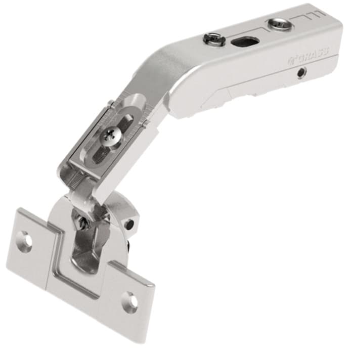 Grass Tiomos Self-Close Overlay Face-Frame;Frameless Pie Cut Corner Hinge Nickel, Toolless - F045139088228