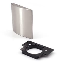 J95 Hinge Glass Faceplate Satin Nickel