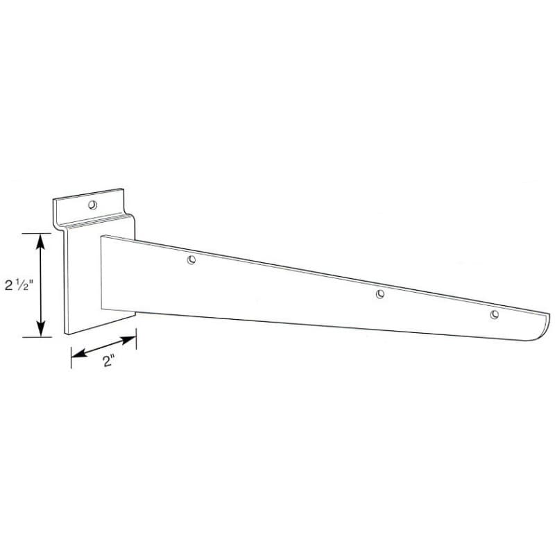 Slatwall Accessories Downslat Brackets, Adjustable - Reeve Store Equipment Company 93-10