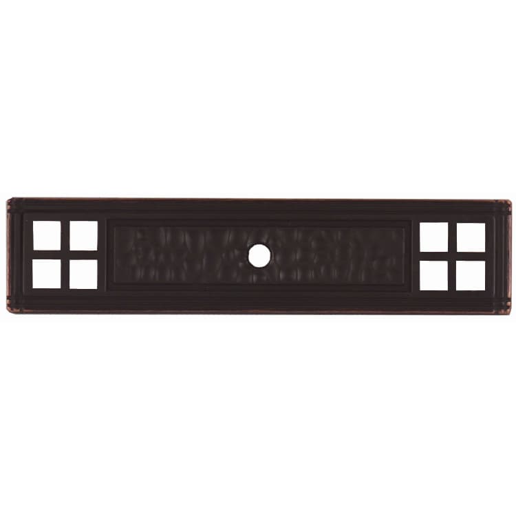 Elite I Series Zinc Die Cast Knob Backplates 4-1/8" Length Oil Rubbed Bronze, SZELI7-ORB