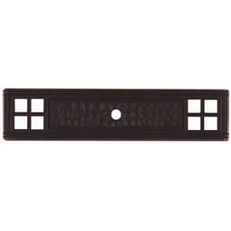 Elite I Series Zinc Die Cast Knob Backplates 4-1/8" Length Oil Rubbed Bronze, SZELI7-ORB