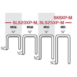 Senco 18 Gauge x 3/8" Crown x 1-1/2"L Staple, M17BAB - 5000/Box