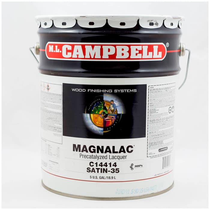 Magnalac Precat Lacquer Clear Satin, 1 Gallon - ML Campbell 000C14414-16