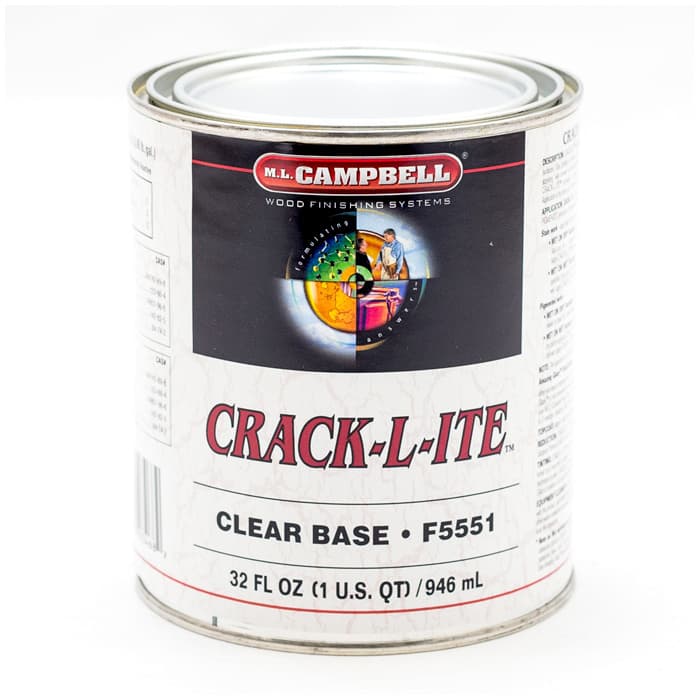 Crack-L-ite Clear Base Clear, 1 Quart - Ml Campbell 0000F5551-14