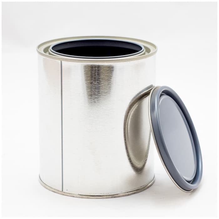 1 Quart of Empty Metal Can with Lid