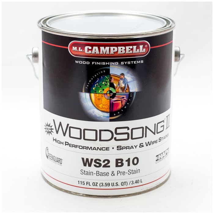 WoodSong® II Stain Base and Pre-Stain was specifically designed to work with M.L. Campbell® colorants for color formulation. The GREENGUARD certified, HAPS compliant formula allows the user better workability while providing quick recoatability. You can a