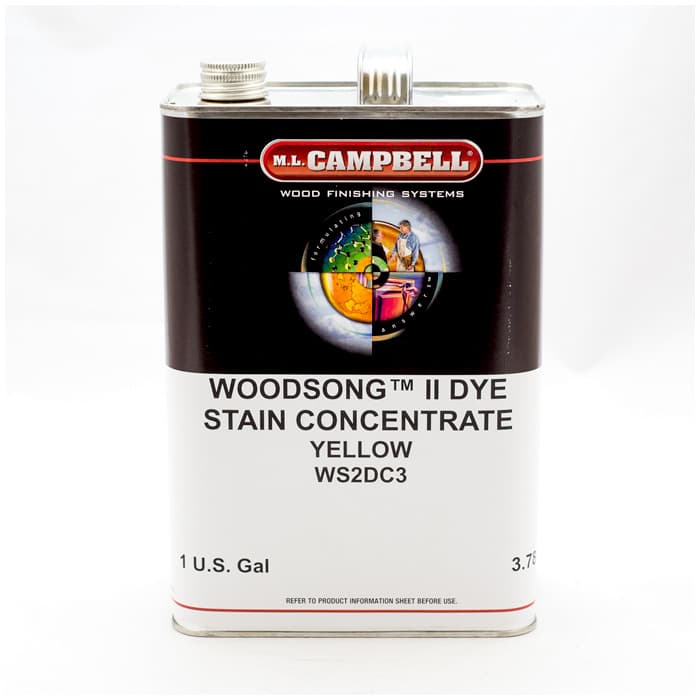 Woodsong II Dye Yellow Yellow, 1 Gallon, Ml Campbell 000WS2DC3-16