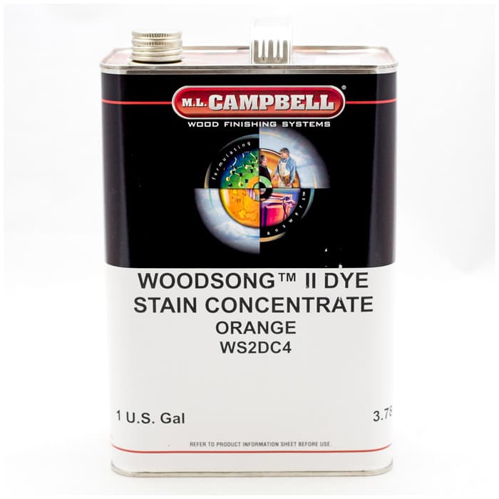 Woodsong II Dye Orange Orange, 1 Gallon, Ml Campbell 000WS2DC4-16