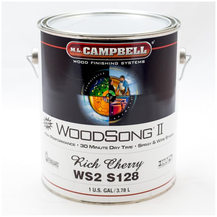 Woodsong Ii Stain Rich Cherry, 1 Gallon - Ml Campbell 00WS2S128-16