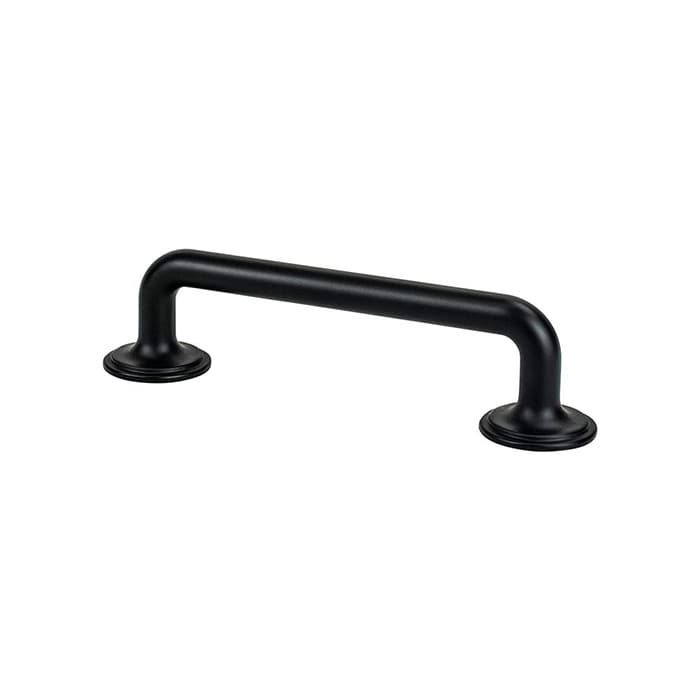 Berenson Folklore Series 3-3/4" (96 mm) Center to Center Matte Black Pull, 8309-1055-P