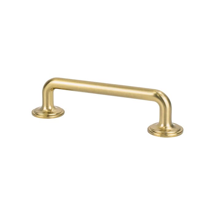Berenson Folklore Series 3-3/4" (96 mm) Center to Center Modern Brushed Gold Pull, 8303-1MDB-P