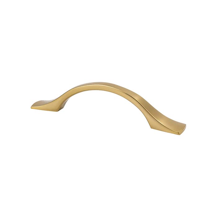 Berenson Echo Series 3-3/4" (96 mm) Center to Center Modern Brushed Gold Pull, 9163-1MDB-P