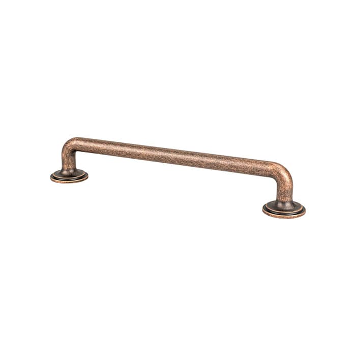Berenson Folklore Series 6-5/16" (160 mm) Center to Center Weathered Copper Pull, - 8329-10WC-P
