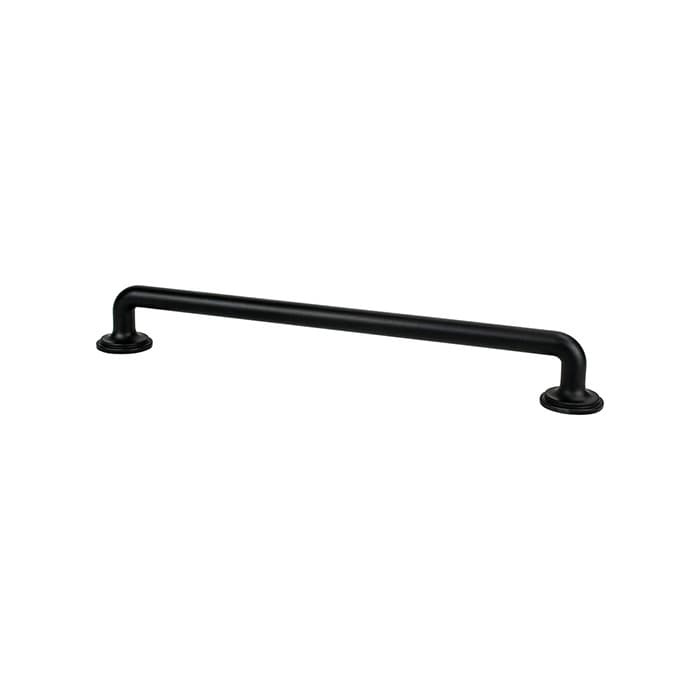 Berenson Folklore Series 8-13/16" (224 mm) Center to Center Matte Black Pull, - 8312-1055-P