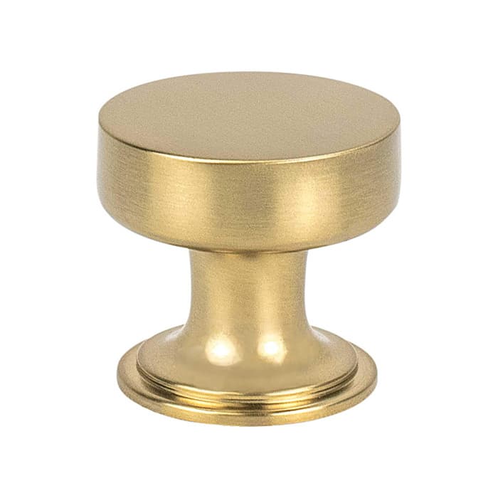 Berenson Folklore Series Modern Brushed Gold 1-3/16" (30 mm) Diameter Knob, - 8302-1MDB-P