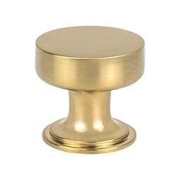Berenson Folklore Series Modern Brushed Gold 1-3/16" (30 mm) Diameter Knob, - 8302-1MDB-P