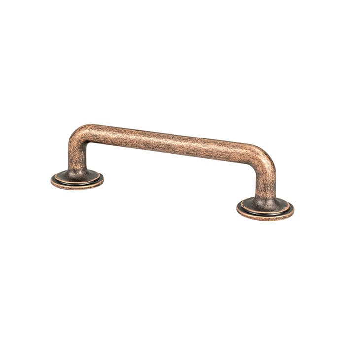 Berenson Folklore Series 3-3/4" (96 mm) Center to Center Weathered Copper Pull, 8327-10WC-P