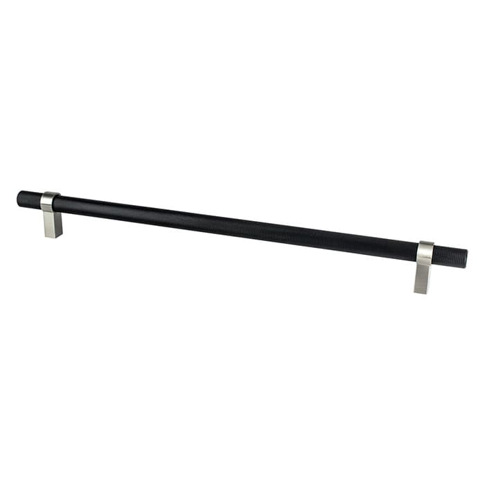 Berenson Radial Reign Series Matte Black/Brushed Nickel 18" (457 mm) Center to Center Appliance Pull, -5140-455BPN-P