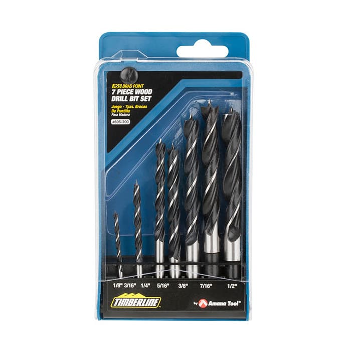 Drill Bit Set - High Speed Steel, 7 Piece
