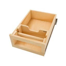 Rev-A-Shelf 4PTD Series 14-1/2"W Maple Paper Towel Drawer Soft-close Full extension Slides, - 4PTD-18HSC-1