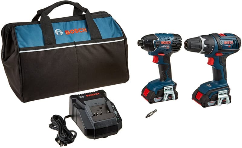 Bosch 18V 2 TOOL KIT (2) 2.0Ah BATTERIES, CLPK232-181