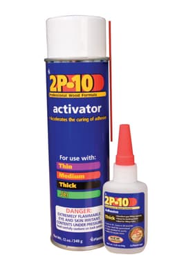 Two Part Instant Glues Adhesive System Kit, Industrial Grade - Thick Adhesive, 2 oz