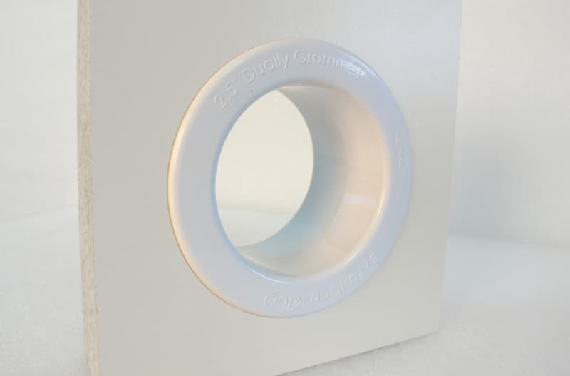 White Flush Grommet 3/4", One-Sided Only