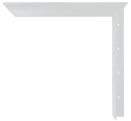 24" Concealed Bracket, White Finish