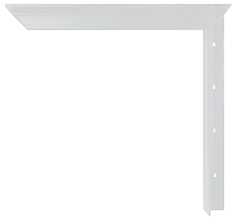 18" Concealed Bracket, White Finish