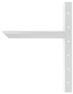 24" Extended Concealed Bracket, White Finish