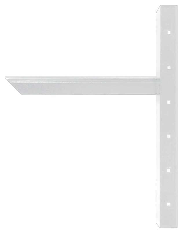 12" Extended Concealed Bracket, White Finish