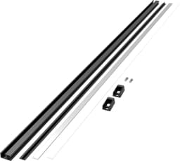 Conero Closet Rod Set w/Flanges & LED Integration, 36-15/64", Powder Black, - 2398677021