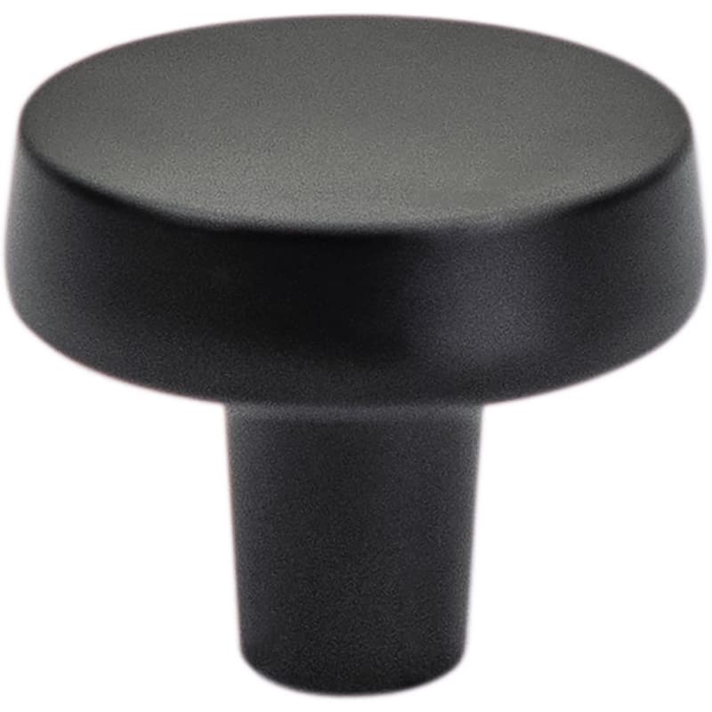 Transitional Advantage Four 1-7/32" Dia Matte Black Knob