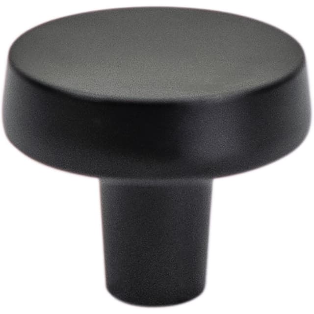 Transitional Advantage Four 1-7/32" Dia Matte Black Knob
