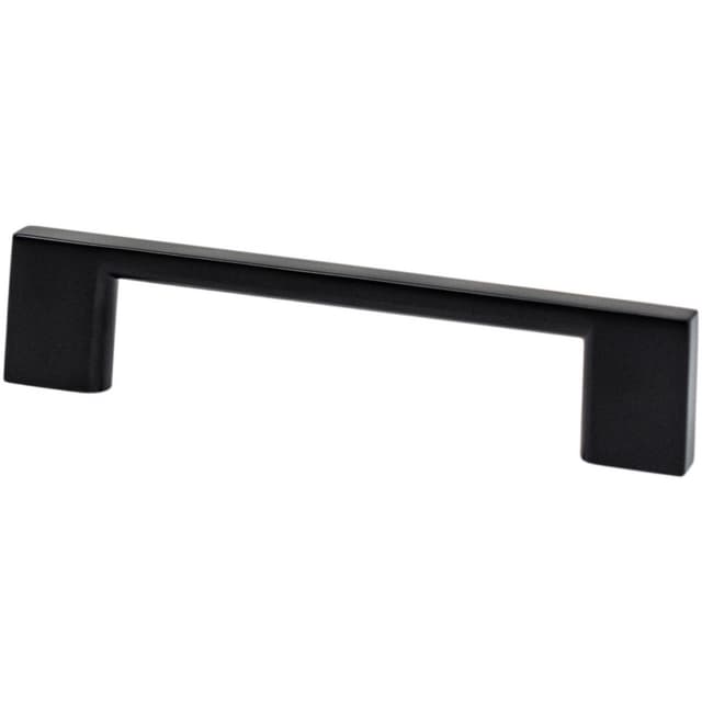 Transitional Advantage Four 96mm CC Matte Black Rectangle Pull