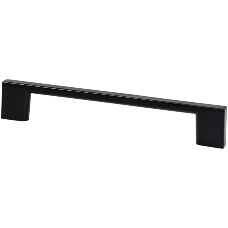 Transitional Advantage Four 128mm CC Matte Black Rectangle Pull