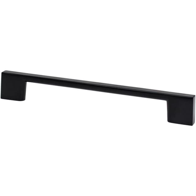 Transitional Advantage Four 160mm CC Matte Black Rectangle Pull