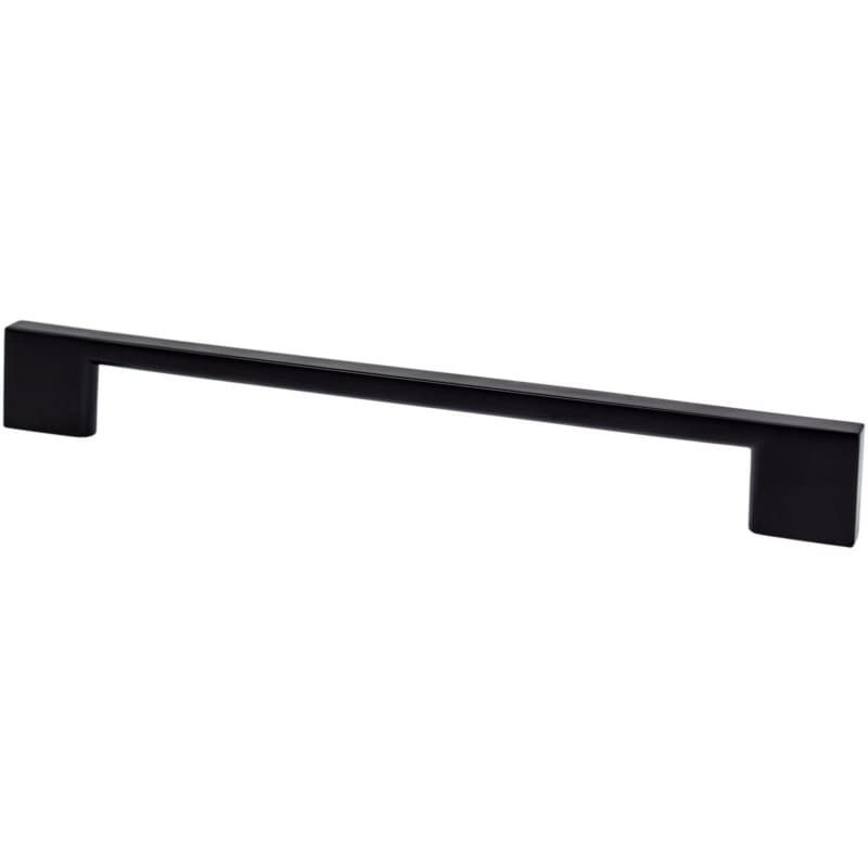 Transitional Advantage Four 192mm CC Matte Black Rectangle Pull