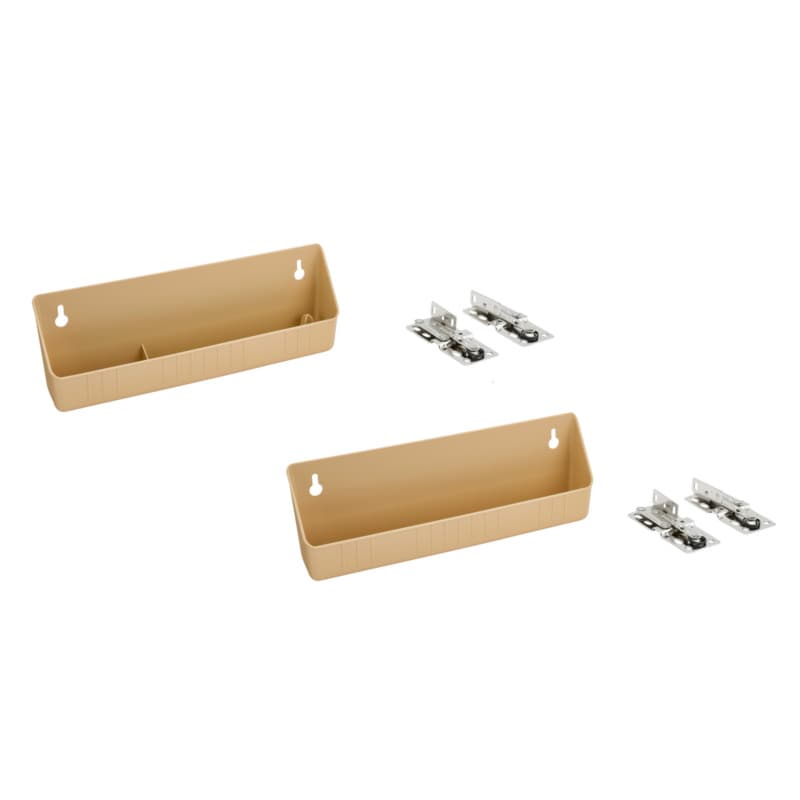 Rev-A-Shelf LD6572 Series Almond 11"L x 2-1/8"D x 3-3/16"H x Sink Tip Out Tray, No Tab Stop - LD-6572-11-15-1