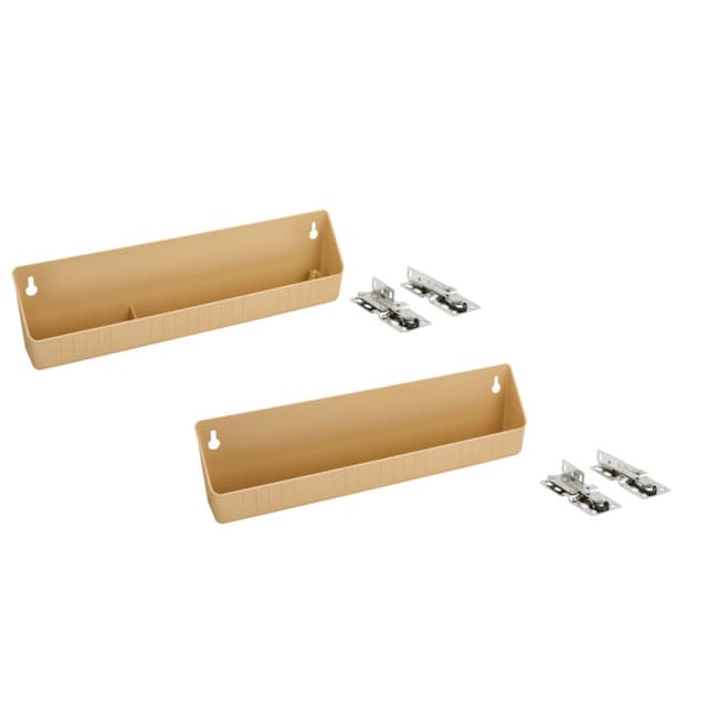 Rev-A-Shelf LD6572 Series Almond 14"L x 2-1/8"D x 3-3/16"H x Sink Tip Out Tray, No Tab Stop - LD-6572-14-15-1