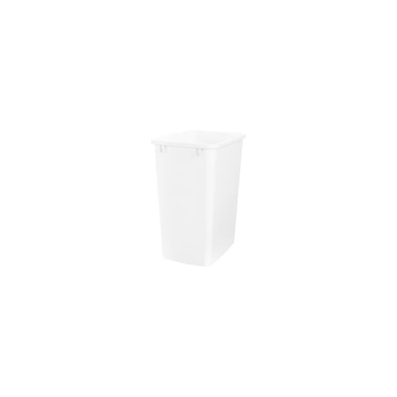 Rev-A-Shelf RV Series 35 quart White Trash Can, 17-7/8"H - RV-35-52