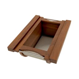 Rev-A-Shelf 4SSB Walnut 14-11/16" Produce Basket Pull-Out, 4SSB-15-WN