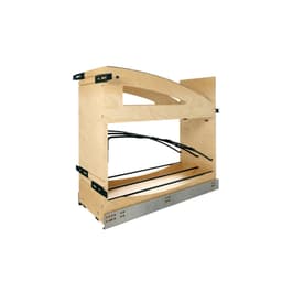 Rev-A-Shelf 447CC Maple 8-15/16" Base Cabinet Pullout Organizer with Soft-Close Slides, 447CC-BCSC-8MB