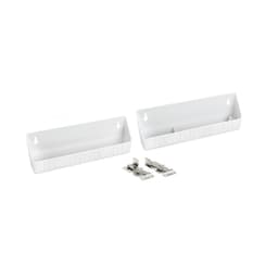 Rev-A-Shelf 6572 Series White 11"L x 2-1/8"D x 3-13/16"H x Sink Tip Out Tray, No Tab Stop - 6572-11-11-50