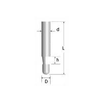 Bevel Trimmer Bit, 1/4" Shank